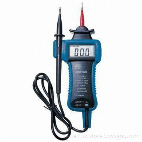 Stable Electrical Tester with High Input Impedance of 400K Ohms and Low Battery Indication